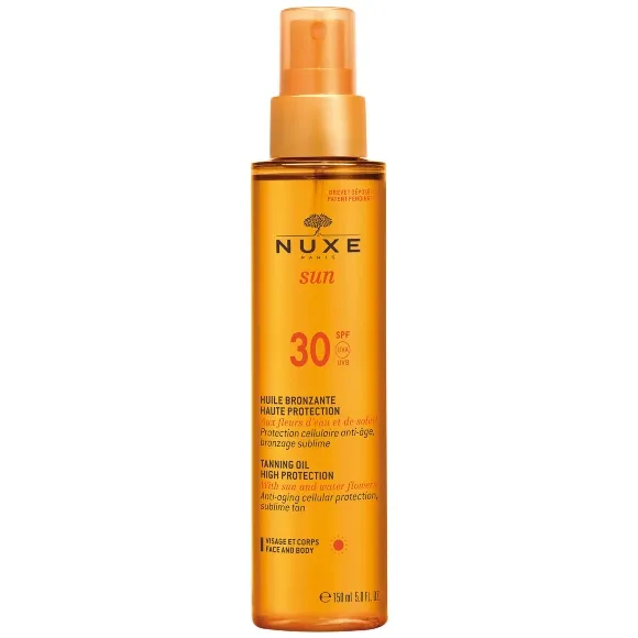 NUXE SUN TANNING OIL HIGH PROTECTION SPF 30