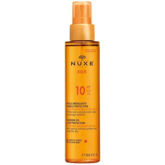NUXE SUN TANNING OIL LOW PROTECTION SPF 10