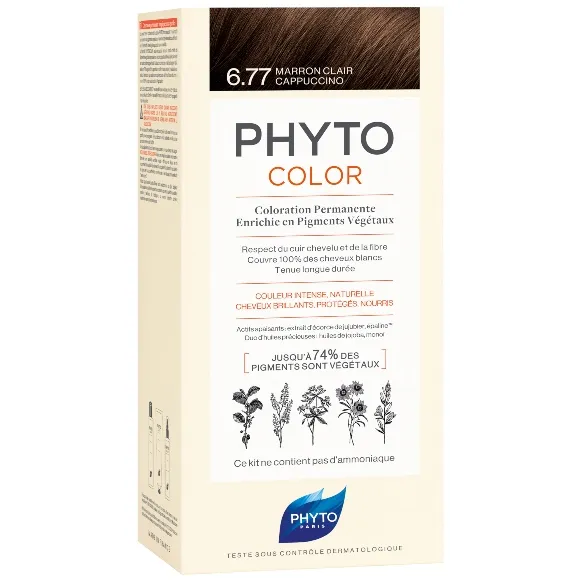 PHYTO COLOUR 6.77 LIGHT BROWN CAPPUCCINO