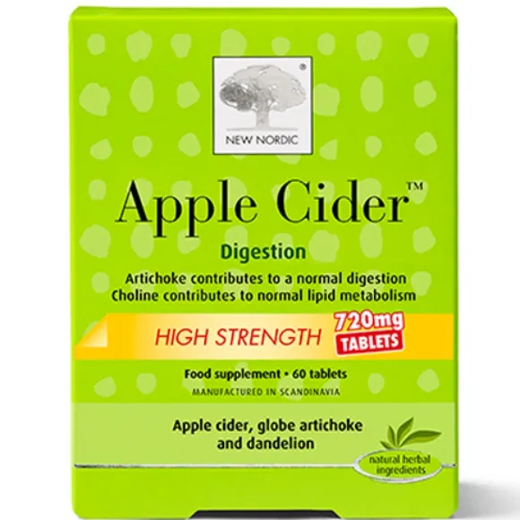 NEW NORDIC APPLE CIDER 720 HIGH STRENGTH 60 TABLETS