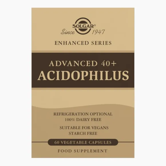 SOLGAR ADVANCED 40+ ACIDOPHILUS 60 TABLETS